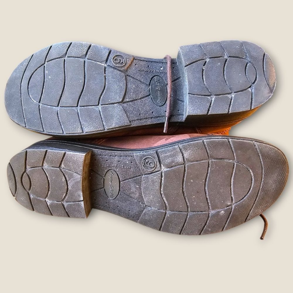 ๐คโAmerican Eagle Ankle Boots | Brown | Lace-Up | Striped Accent - Picture 6 of 7